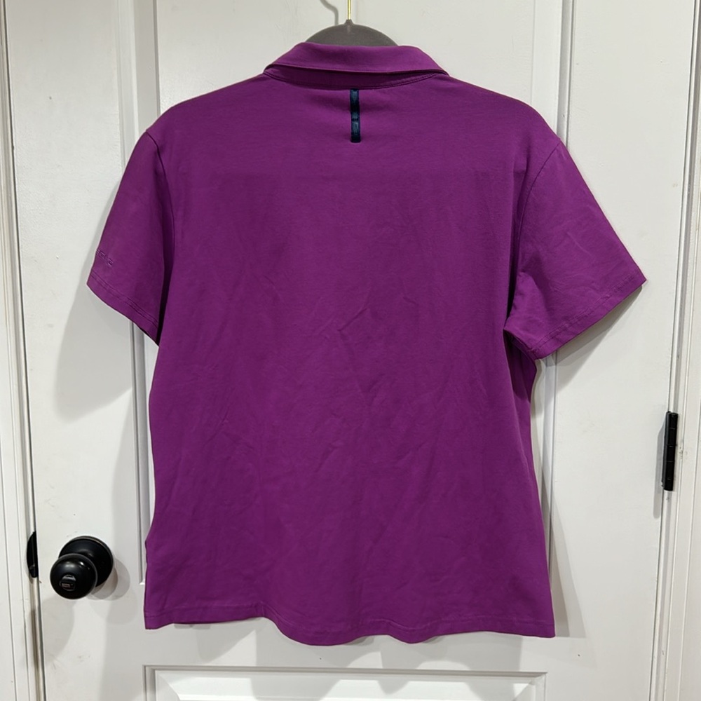 PORSCHE DRIVERS SELECTION EMBROIDERED PURPLE POLO SHIRT LARGE - Picture 7 of 10